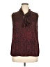 Halogen 100% Polyester Burgundy Sleeveless Blouse Size XL Petite - photo 1