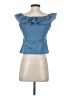 Lulus 100% Cotton Blue Sleeveless Blouse Size S - photo 2