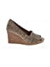 TOMS Animal Print Brown Wedges Size 8 - photo 1