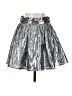 Lulus 100% Polyester Metallic Silver Formal Skirt Size S - photo 2