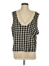 Unbranded 100% Acrylic Houndstooth Tan Sweater Vest Size S - photo 1