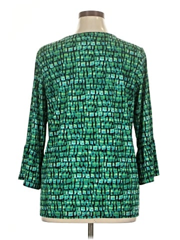 Susan Graver 3/4 Sleeve Blouse (view 2)