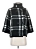Katherine Barclay 100% Nylon Plaid Black Coat Size S - photo 1