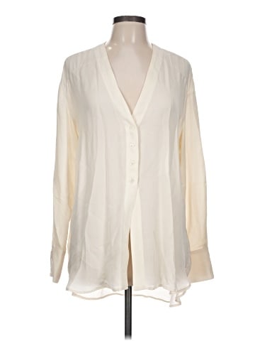 Brochu Walker Long Sleeve Silk Top (view 1)