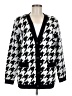 Steve Madden Houndstooth Black Cardigan Size M - photo 1