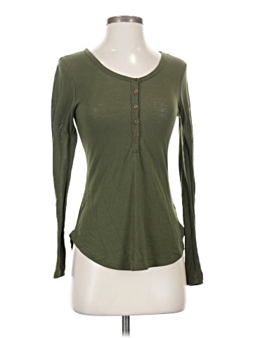 Charlotte Russe Long Sleeve Henley (view 1)