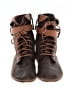 Juil 100% Leather Brown Ankle Boots Size 7 - photo 2