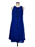 Apt. 9 100% Polyester Blue Casual Dress Size M - photo 1