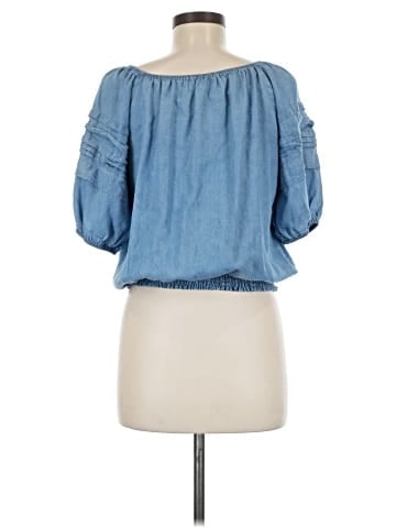 Indigo Rose 3/4 Sleeve Blouse (view 2)