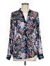 Kut from the Kloth 100% Polyester Floral Blue Long Sleeve Blouse Size M - photo 1