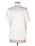 Lyaner Metallic Silver Short Sleeve Blouse Size M - photo 2