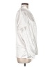 Lyaner Metallic Silver Short Sleeve Blouse Size M - photo 4