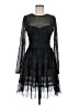 Edition Express 100% Polyester Stars Black Cocktail Dress Size 8 - photo 1