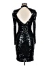 Niteline 100% Polyester Stars Black Cocktail Dress Size 8 - photo 2