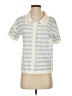 Unbranded Ivory Blue Short Sleeve Blouse Size S - photo 1