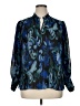 Chico's 100% Polyester Blue Long Sleeve Blouse Size XL (3) - photo 1