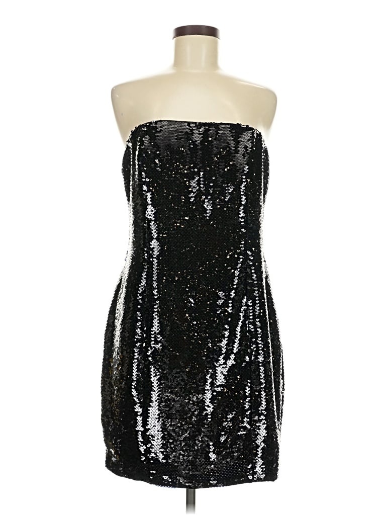 Pre-owned H&m Cocktail Dress In Black
