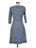 J. McLaughlin Print Blue Casual Dress Size M - photo 2