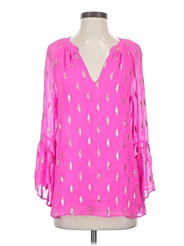 Lilly Pulitzer 3/4 Sleeve Silk Top (view 1)
