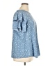 Unbranded Stars Blue Short Sleeve Top Size 1X - photo 4