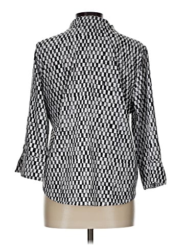 Adrienne Vittadini 3/4 Sleeve Button-Down Shirt (view 2)