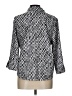 Adrienne Vittadini Houndstooth Silver 3/4 Sleeve Button-Down Shirt Size L - photo 2