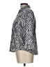 Adrienne Vittadini Houndstooth Silver 3/4 Sleeve Button-Down Shirt Size L - photo 5