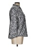 Adrienne Vittadini Houndstooth Silver 3/4 Sleeve Button-Down Shirt Size L - photo 4