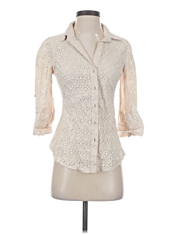 Fei 3/4 Sleeve Button-Down Shirt (view 1)