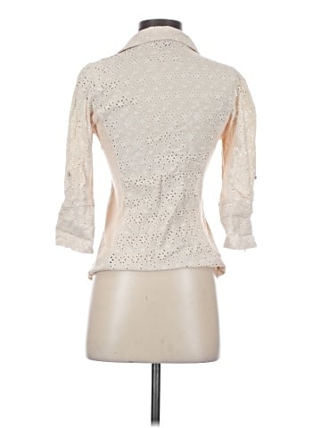 Fei 3/4 Sleeve Button-Down Shirt (view 2)