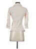 Fei 100% Cotton Ivory 3/4 Sleeve Button-Down Shirt Size 2 - photo 2