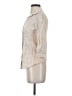 Fei 100% Cotton Ivory 3/4 Sleeve Button-Down Shirt Size 2 - photo 5
