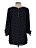 Papermoon Polka Dots Black Long Sleeve Blouse Size L - photo 2
