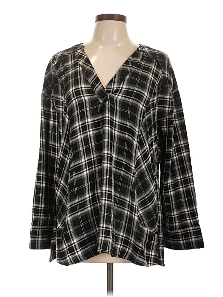 Torrid Long Sleeve Blouse In Black