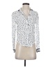 Maeve 100% Rayon Polka Dots White Long Sleeve Blouse Size 0 - photo 1