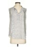 Ann Taylor Factory 100% Polyester Silver Sleeveless Blouse Size S - photo 1
