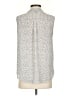 Ann Taylor Factory 100% Polyester Silver Sleeveless Blouse Size S - photo 2