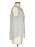 Ann Taylor Factory 100% Polyester Silver Sleeveless Blouse Size S - photo 4