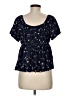 Torrid Blue Short Sleeve Blouse Size Med Plus (00) - photo 2