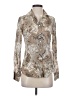 J.Crew Paisley Tan Long Sleeve Blouse Size 0 - photo 1