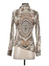 J.Crew Paisley Tan Long Sleeve Blouse Size 0 - photo 2