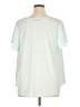 Lane Bryant 100% Polyester Teal Short Sleeve Blouse Size 14 - 16 Plus - photo 2