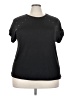 Linda Matthews Black Short Sleeve Top Size 3X - photo 1