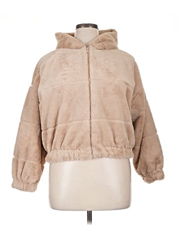 Faded Rose Faux Fur Jacket (view 1)