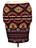 Lularoe Print Brown Casual Skirt Size 3X - photo 2