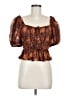 Ulla Johnson Brown Short Sleeve Blouse Size 8 - photo 1