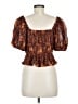 Ulla Johnson Brown Short Sleeve Blouse Size 8 - photo 2