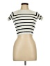 Zara Ivory Short Sleeve Turtleneck Size 12 - photo 1