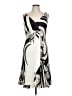 Alex Evenings 100% Polyester Graphic Ivory Cocktail Dress Size 10 - photo 1