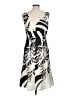 Alex Evenings 100% Polyester Graphic Ivory Cocktail Dress Size 10 - photo 2